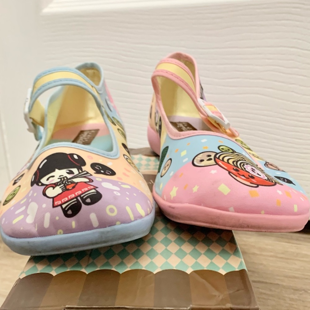 Chocolaticas WOMENS Ramen Girl Flats MaryJanes Shoes - HCD 37 - 7 - 7.5 - Picture 2 of 8